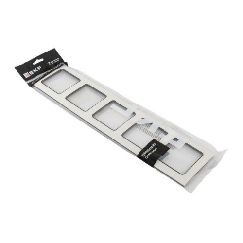 Рамка 5-м Стокгольм бел. с линией цвета черн. EKF EAM-G-306-10