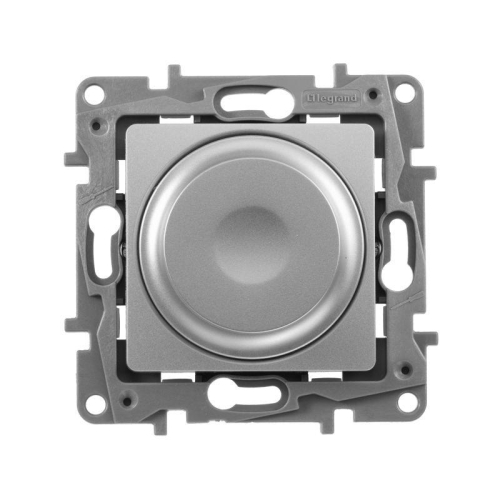 Механизм светорегулятора поворотного СП Etika 300Вт без нейтрали алюм. IEK 672419