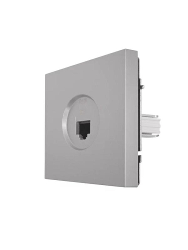 Розетка компьютерная 1-м СП ZIMA IP20 механизм сер. матов. LEZARD 704-7488-140