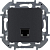 Розетка информационная RJ45 Inspiria CAT.6 UTP антрацит Leg 673833