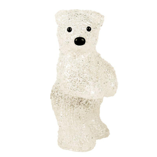 Фигура светодиодная акриловая "Медвежонок" 12х22х13см 10LED бел. 0.5Вт 4.5В IP20 элементы питания 3хAAA (не в компл.) Neon-Night 513-311