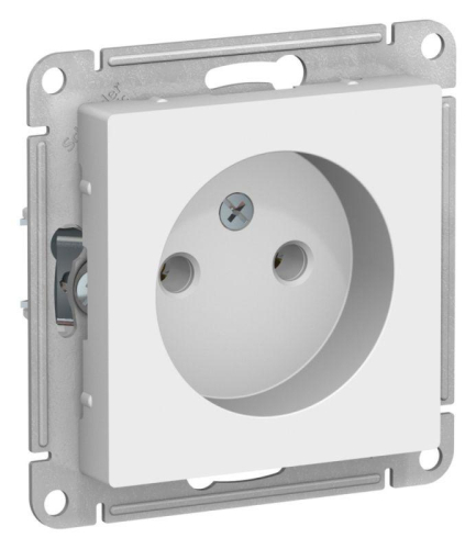 Розетка AtlasDesign без заземл. без шторок 16А механизм лотос SE ATN001341