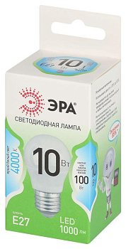 Лампа светодиодная GREEN LINE P45-10W-840-E27 GL 10Вт шар 4000К яркий свет бел. E27 Эра Б0067040