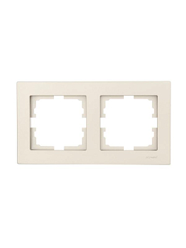 Рамка 2-местн. горизонт. VESNA титан LEZARD 742-3700-147