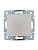 Розетка 1-м СП Karina с заземл. с крышкой термопласт механизм жемчуж./бел. перламутр. LEZARD 707-3088-123B