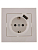 Розетка 1-м СП Rain 16А с заземл. + USB разъем бел. LEZARD 703-0202-181