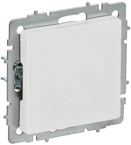 Заглушка BRITE МЗ10-БрАБ с суппортом механизм арктич. бел. IEK BR-PL10-K91