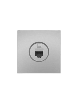 Розетка компьютерная 1-м СП ZIMA IP20 механизм сер. матов. LEZARD 704-7488-139