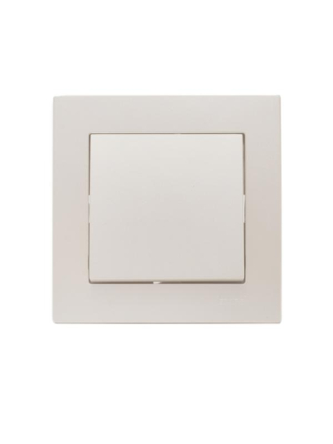 Выключатель 1-кл. СП Vesna механизм жемчуж./бел. перламутр. LEZARD 742-3088-100