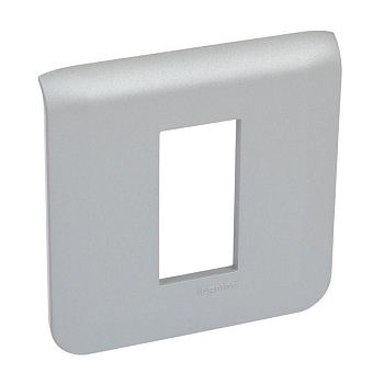 Рамка 1мод. Mosaic пластиковая алюм. Leg 079311L