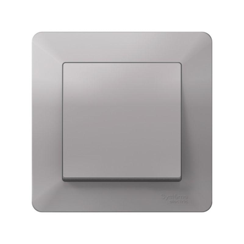 Рамка 1-м AtlasDesign Air алюм./дым. черн. SE ATN220301