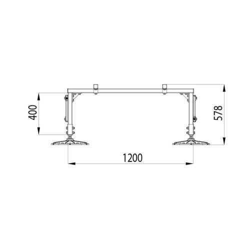 Конструкция опорная для установки оборудования TECHNORAPTOR FOOT 1200х1500 KM-TR-F-SSEI-1200-1500 КМ TR0011