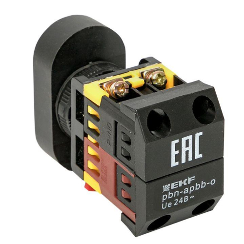 Кнопка APBB-22N "Пуск-Стоп" овал. 24В NO+NC EKF pbn-apbb-o-24