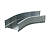 Угол для лотка горизонтальный 45град. 400х100 R660 DKC USC614