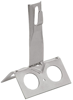 Держатель проводника круглого 6-8мм шир. конька H=80мм нерж. сталь IEK ZDP81-20-4-68-80