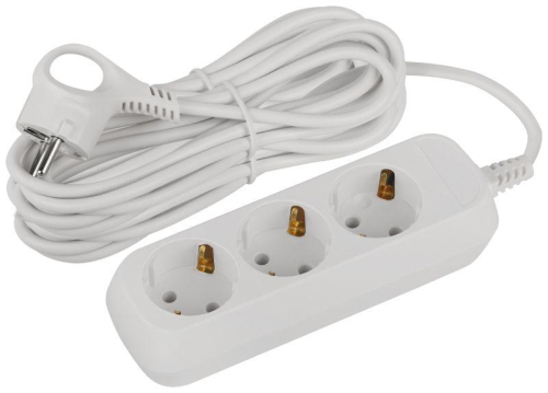 Удлинитель электрический UDL-16-370-E Greenline 3 розетки с заземлением 7м ПВС 3х1кв.мм Эра Б0065059