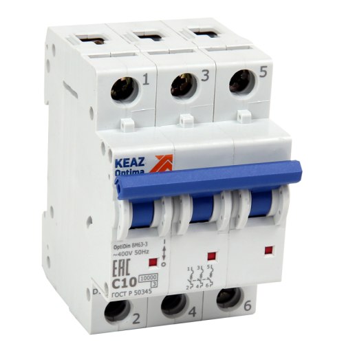 Выключатель автоматический модульный 2п Z 3А 6кА OptiDin BM63-2Z3-ОМ4-РЕГ КЭАЗ 235785