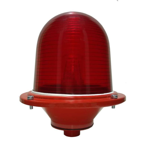 Светильник светосигнальный ЗОМ-А красн. с лампой Пермь 15 кд 36-250В AC/DC IP65 Световод ЗГ.023.01