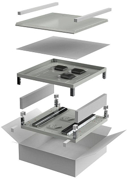 Комплект основание и крыша 600х1000мм для шкафа 18-27U сер. LINEA N ITK LN35-YYX61-Y