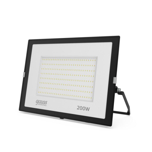 Прожектор светодиодный Elementary 200Вт IP65 6500К 17000лм PROMO G3 черн. GAUSS 613100200P