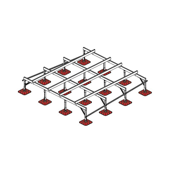 Конструкция опорная для установки оборудования TECHNORAPTOR FOOT 3000х3000 KM-TR-F-SSEI-3000-3000 КМ TR0057