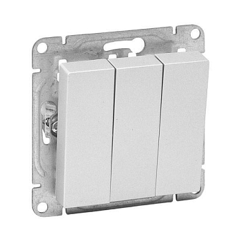 Выключатель 3-кл. СП Эпика механизм алюм. EKF UP1-SWA-31