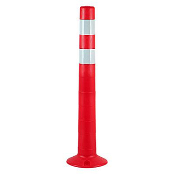 Столбик сигнальный упругий ССУ-750мм с 2-мя с/о полосами красн. Протэкт Н0006984