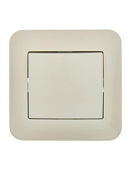 Выключатель 1-кл. 1п СП ASTI 10А IP20 в сборе крем. LEZARD 7081-0303-100