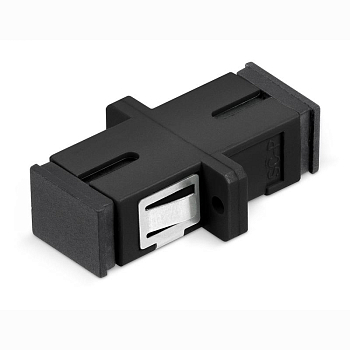 Соединитель проходной SC-SC SM для одномод. кабеля simplex черн. Cabeus 10596c