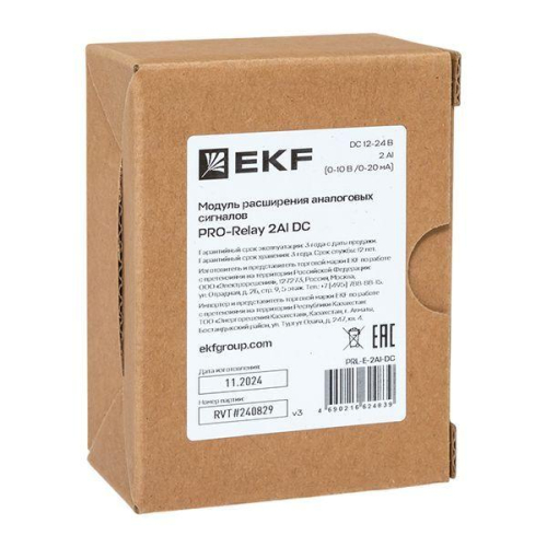 Модуль расширения аналоговых сигналов PRO-Relay 2AI DC EKF PRL-E-2AI-DC