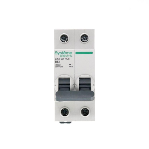 Выключатель автоматический модульный 2п B 63А 4.5кА City9 Set 230В SE C9F14263