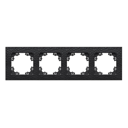 Рамка 4-м Афина фактурная универс. графит Universal A10046-Gr