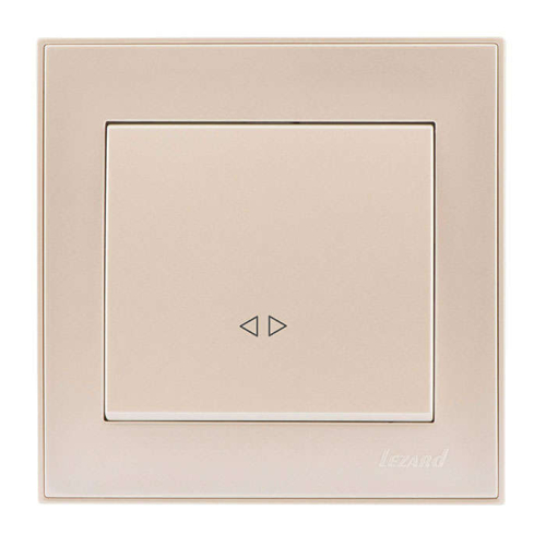 Выключатель 1-кл. СП Rain 10А IP20 жемчуж./бел. метал. LEZARD 703-3030-107
