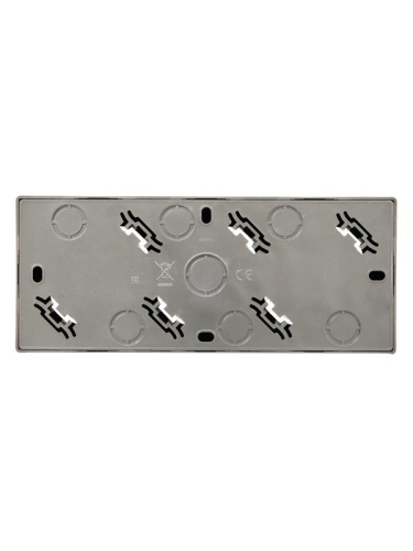 Розетка 3-м ОП LETO с заземл. закрытый корпус ПБТ платина LEZARD 752-3500-127BUP