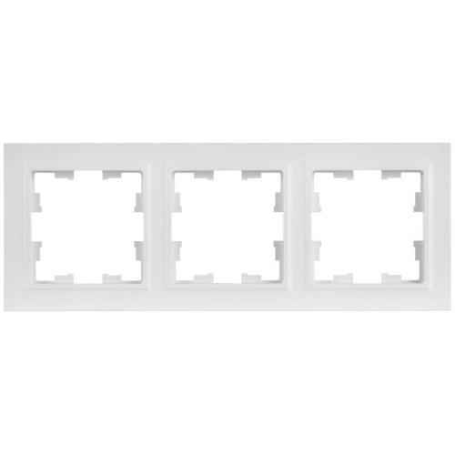 Рамка 3-м BRITE РУ-3-БрАБ арктич. бел. IEK BR-M32-K91