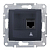 Розетка компьютерная 1-м СП Sedna RJ45 экранир. CAT.6E графит SchE SDN4900170