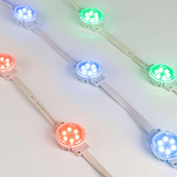 Модуль управляемый SPI-F6-D40 24V RGB-RAM-Auto (1.25Вт IP68 120 deg) (пластик ) Arlight 036828