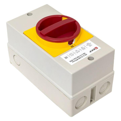 Переключатель кулачковый ПК-2-13 16А 3п "ВКЛ-ВЫКЛ" с блокировкой в боксе IP65 PROxima EKF pk-2k-13-16-a65