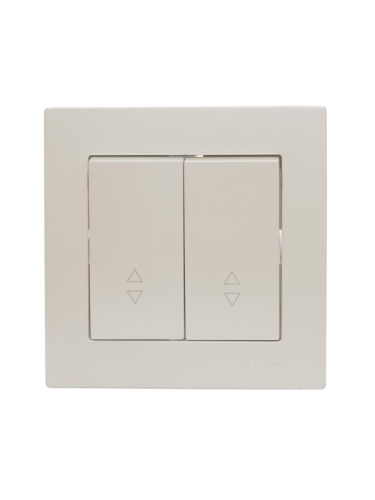 Переключатель проходной 2-кл. СП Vesna механизм жемчуж./бел. перламутр. LEZARD 742-3088-106