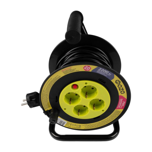 Удлинитель на катушке 4х20м с с заземл. CRG-04-2000 ФАZА 5063785