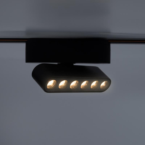 Светильник светодиодный трековый Метр (MTR)16 1306R 6Вт 3000К IP20 spot 36град. BL низковольтный черн. Pro JazzWay 5056954