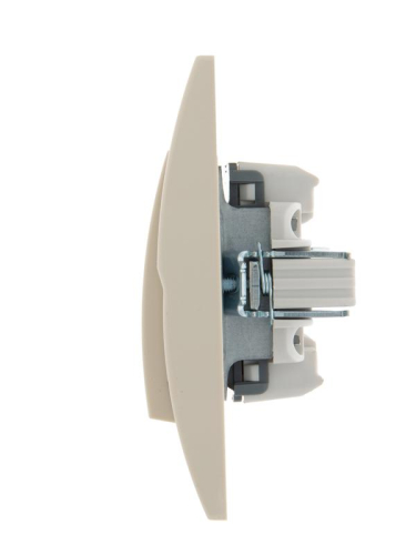 Выключатель 2-кл. СП Deriy 10А с подсветкой крем. LEZARD 702-0303-112