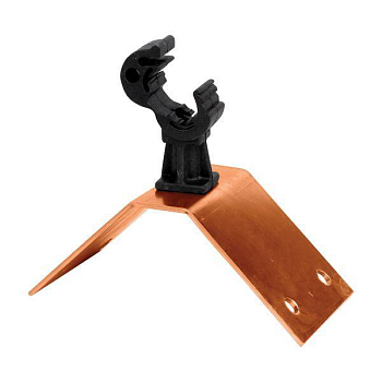 Держатель кровельный на конек с пластиковым фиксатором Cu PROxima EKF lp-42210-cu