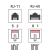 Розетка компьютерная + телефонная 2-м ОП RJ45 + RJ11 UTP неэкранир. комбинир. REXANT 03-0120