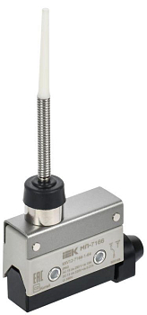 Микропереключатель концевой МП-7166 пруж. стрерж. с диэл. IP40 IEK KKV12-7166-1-64