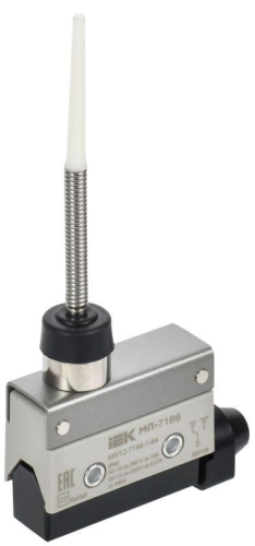 Микропереключатель концевой МП-7166 пруж. стрерж. с диэл. IP40 IEK KKV12-7166-1-64