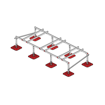 Конструкция опорная для установки оборудования TECHNORAPTOR FOOT 3000х1200 тип 1 KM-TR-F-SSEI-3000-1200-1 КМ TR0055