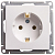 Розетка 1-м СП W59 16А IP20 с заземл. без защ. шторок механизм бел. SE RS16-154-1-86