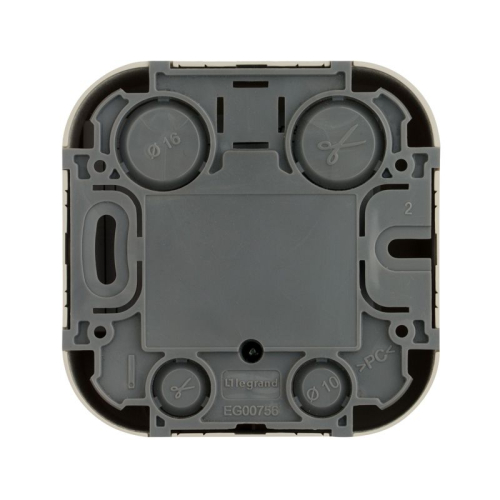 Розетка телевизионная TV 1-м ОП Quteo IP20 с топологией "звезда" сл. кость IEK 782245