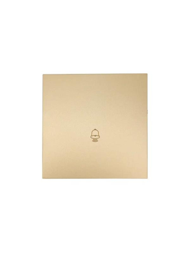 Кнопка звонка СП ZIMA IP20 безвинтов. зажим механизм зол. LEZARD 704-3688-103QC